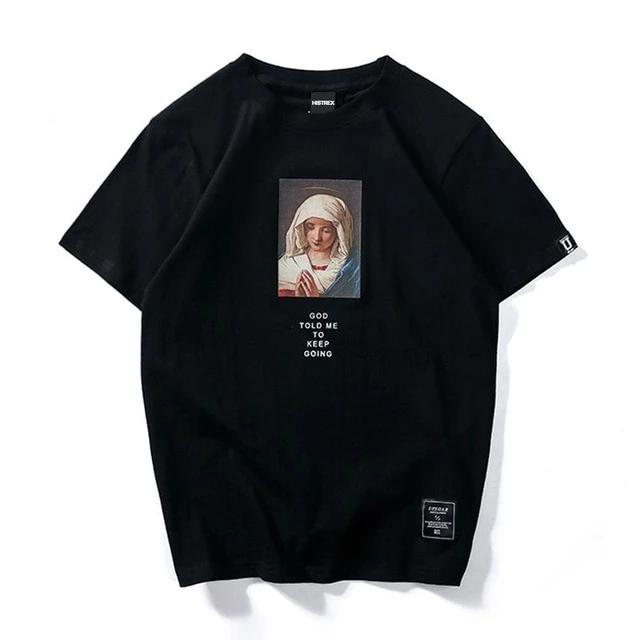 Virgin Mary Printed T-Shirt