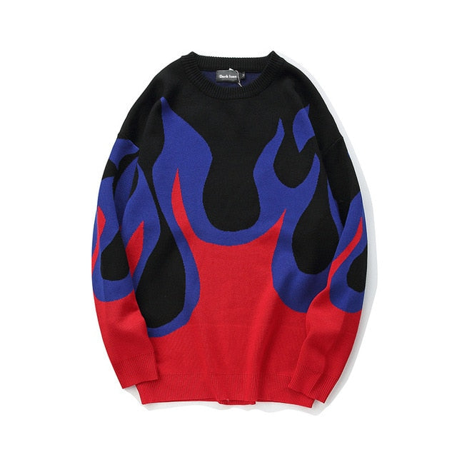 Flame Sweater Winter Pullover