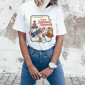 Funny Aesthetics White T-Shirts