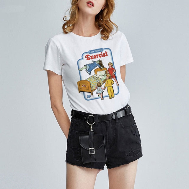 Funny Aesthetics White T-Shirts